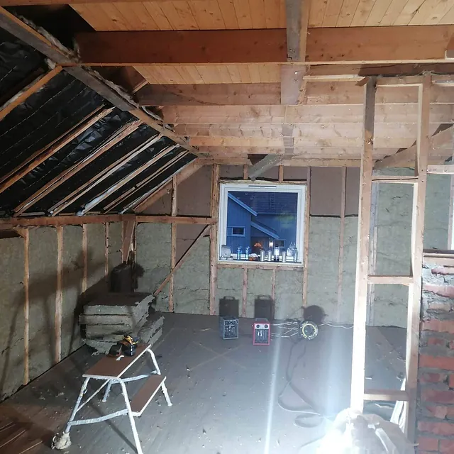 Renovering av rom med skråtak